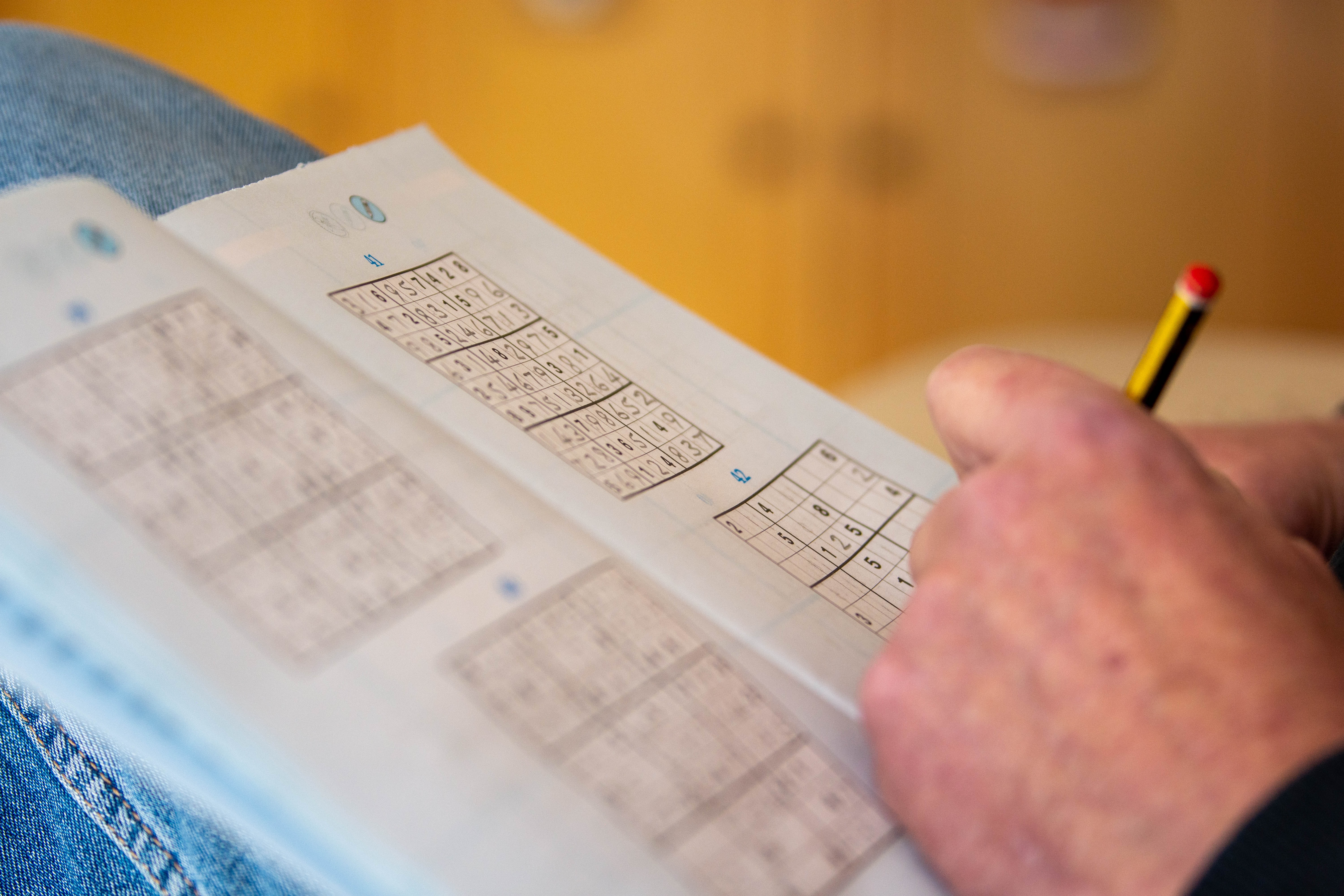 Photo of a sudoku game